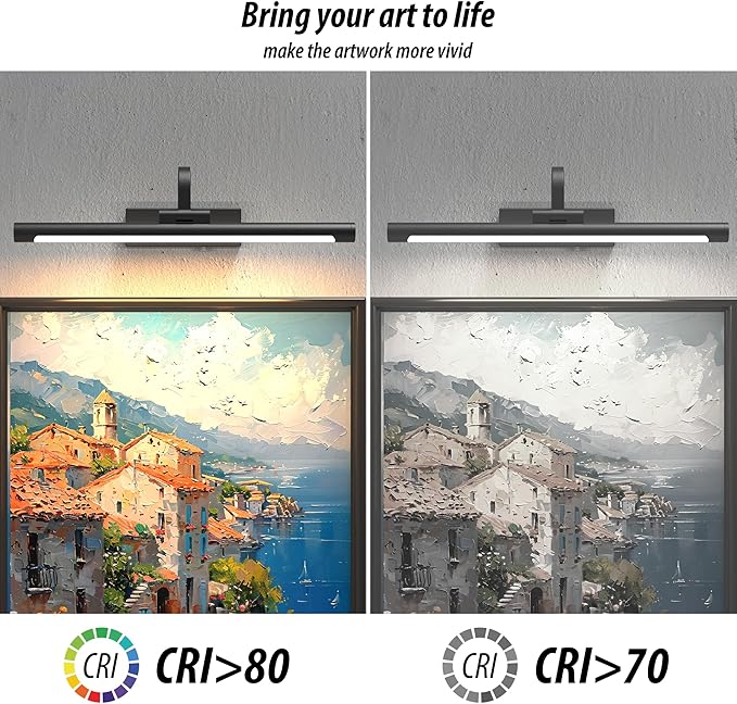URSOLA Picture Lights for Wall, 5200mAh Battery Operated Picture Frame Light - Image 5