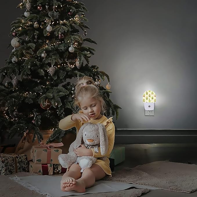 Night Light, Cute Kawaii Avocado Night Lights Plug Into Wall Smart Sensor Night - Image 5