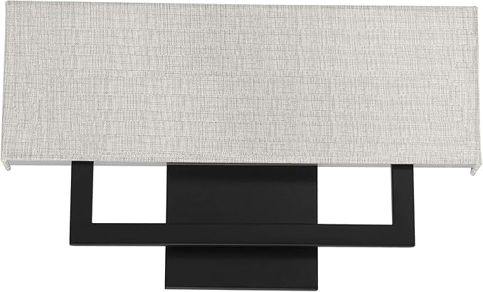 WAC Lighting dweLED, Manhattan 22in LED Fabric Wall Sconce 2700K in Black - Image 3