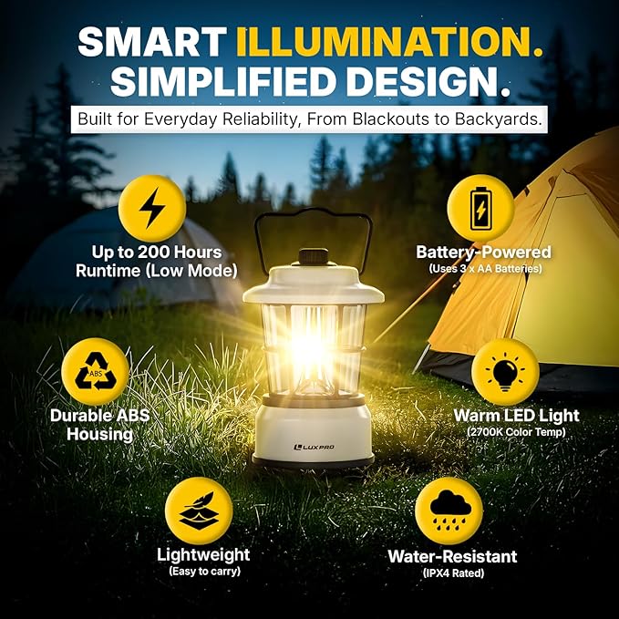 LUXPRO Retro LED Lantern - Image 5