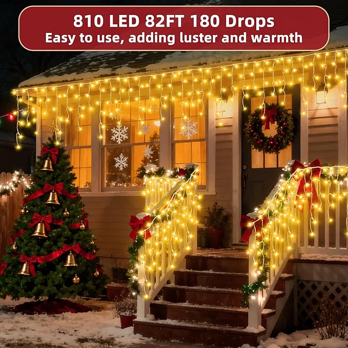 810 LED Christmas Lights Outdoor 82FT - Image 2