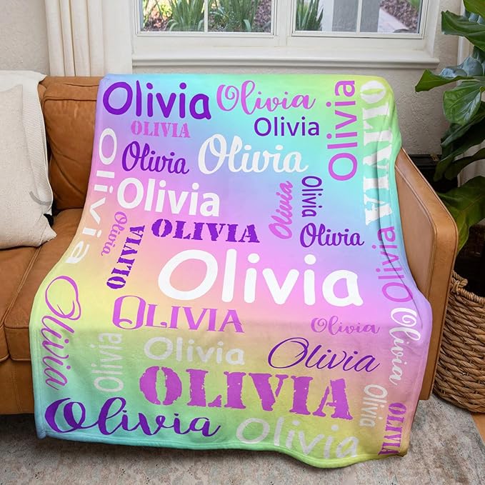 Gudina Personalized Name Blankets Custom Blanket - Image 3