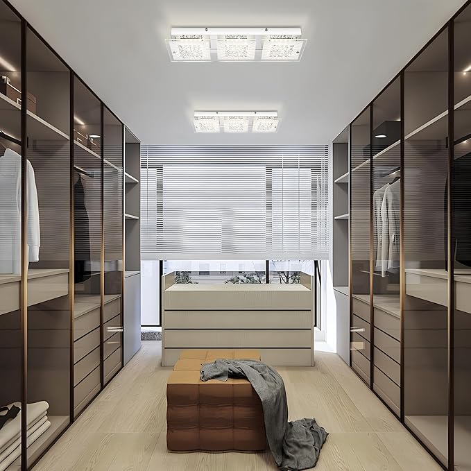 Crystal Flush Mount Ceiling Light Long Kitchen Lighting Fixtures Ceiling - Image 7