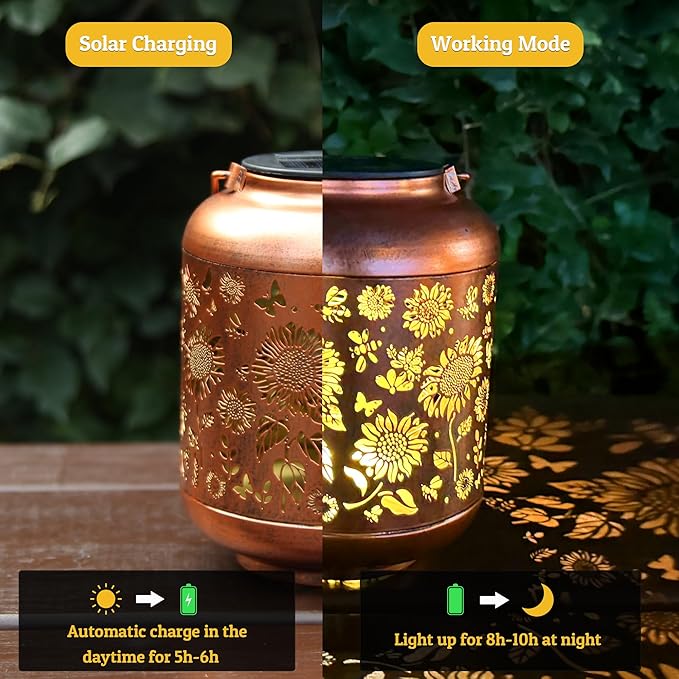 Solar Lanterns Outdoor Waterproof, Sunflower Gifts - Image 8