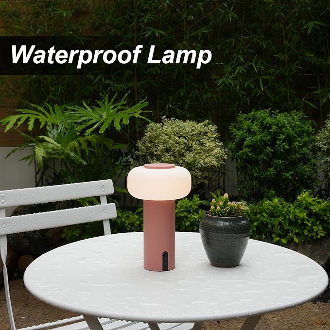Shower Lamp Waterproof, Outdoor Cordless Table Lamp Rechargeable, Portable - Image 3