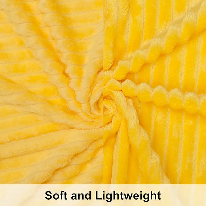 NTBAY Plush Flannel Twin Bed Blanket, 60X80 Inches Soft and Warm Lightweight - Image 2