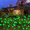 Kohlrabi Solar Halloween Lights Outdoor, 10 Pack 80 LED Green Firefly Lights by KohlrabiDecor
