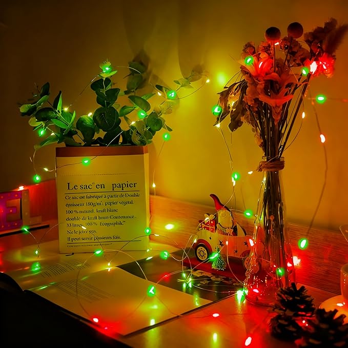 12 Pack Fairy Lights 7Ft 20 LED Twinkle String Lights 3 Modes Battery Operated - Image 5