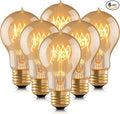 Warm Incandescent Light Bulbs 60 Watt, A19/A60 Vintage Style Edison Bulbs E26 by runquiz