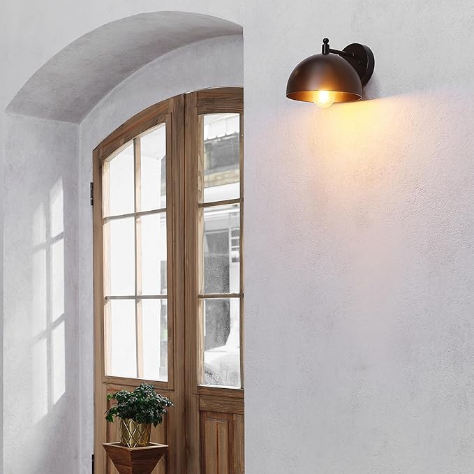 GLOBE Electric 65000047 1-Light Wall Sconce, Matte Black, Wall Lights - Image 3