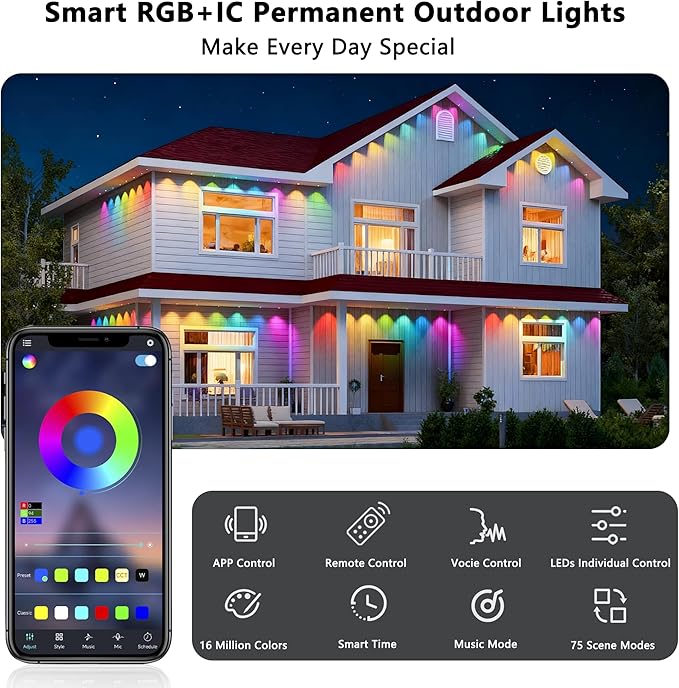 Permanent Outdoor Lights, 100ft - Image 3