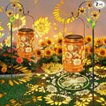 2 Pack Sunflower Solar Lanterns Garden Decor, Christmas Gifts by stadeco
