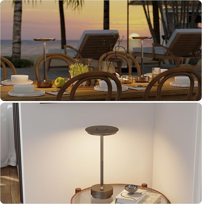 1 Pack Rechargeable Table Lamps Cordless, Portable 5000mAh Outdoor Table Light - Image 5