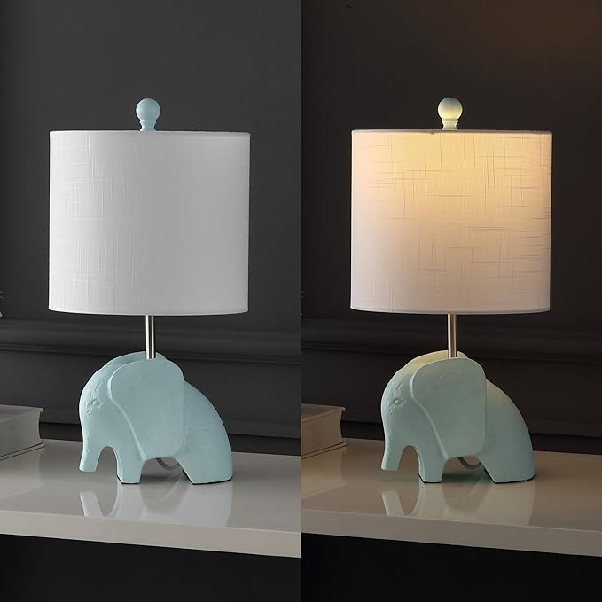 JONATHAN Y JYL1143B 17.5" Bohemian Elephant Table Lamp - Image 5