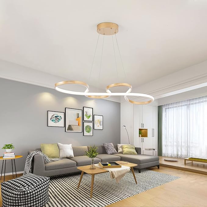 Modern LED Chandelier Dining Room Modern Pendant Light Dimmable Creative - Image 6
