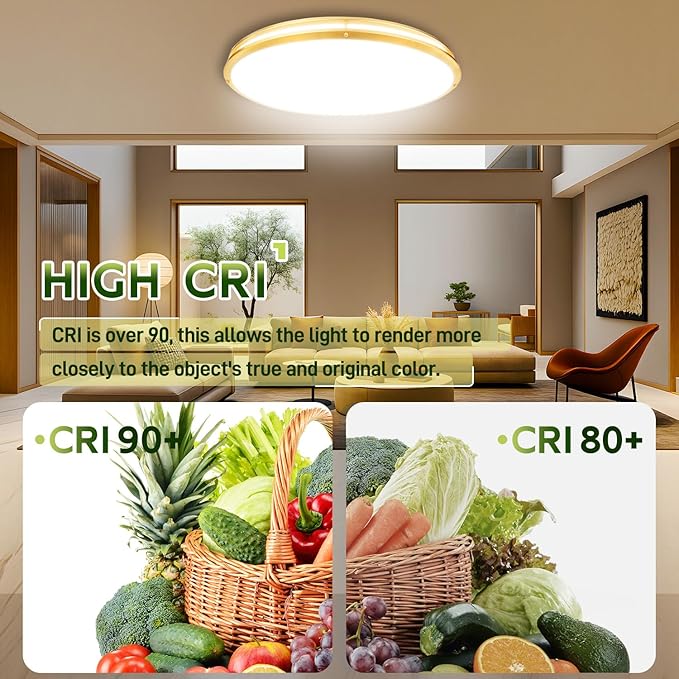 hykolity 32 Inch Oval LED Ceiling Light, 2700K/3000K/3500K/4000K/5000K - Image 4