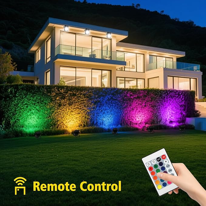 T-SUN Christmas Led Mini Flood Light Outdoor, 10W RGB Color Changing Waterproof - Image 3