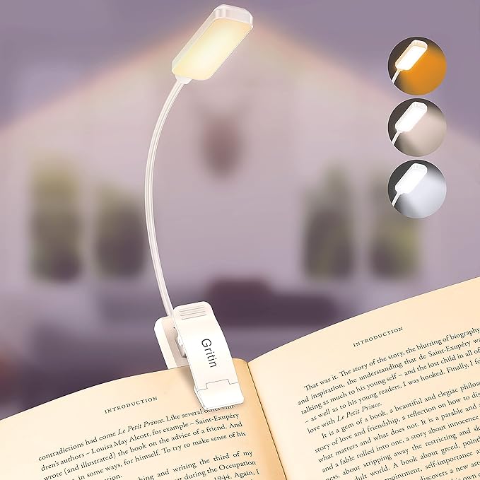 Gritin 9 LED Rechargeable Book Light by Gritin