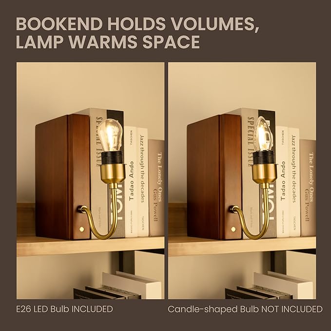AELS Wooden Bookshelf Lamp - Image 6