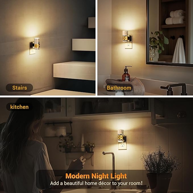 JandCase Motion Sensor Night Light, Night Lights Plug into Wall, 3000K Soft - Image 5