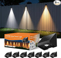 8 Pack Solar Powered Fence Lights Outdoor Wall Mount Decorative Waterproof Down by GVSHINE