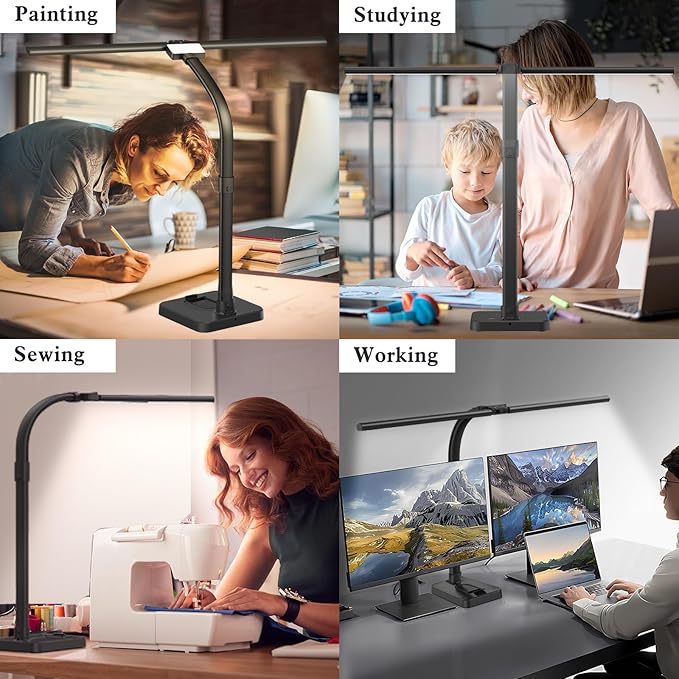 LED Desk Lamp for Home Office, 24W Bright Desk Lamp - Image 7