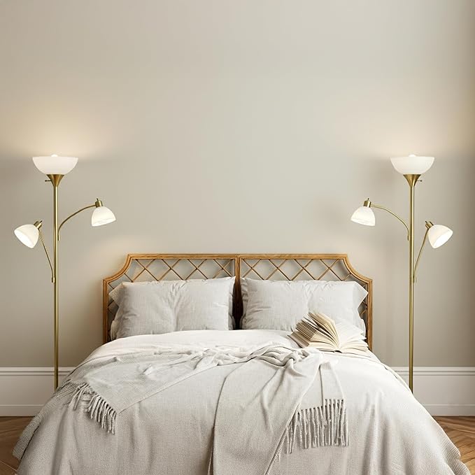 Brightech Sky Dome Double LED Floor lamp, Torchiere Super Bright Floor Lamp - Image 7