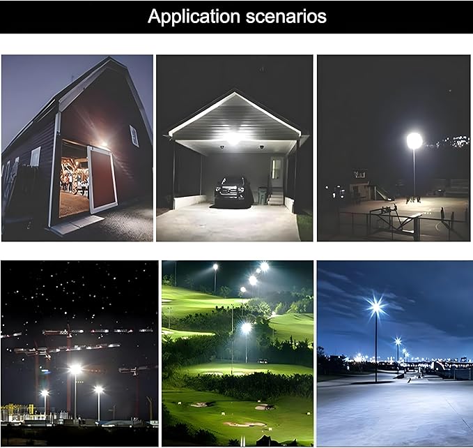 2 Pack-250W LED Flood Light Outdoor, 30000LM LED Work Light - Image 6