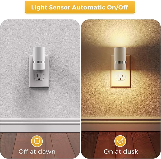 L LOHAS LED Night Lights Plug into Wall, Plug in Night Light - Image 2