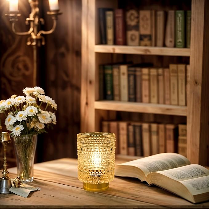 Battery Operated Lamp with Auto-Off Timer, Cordless Table Night Light - Image 6