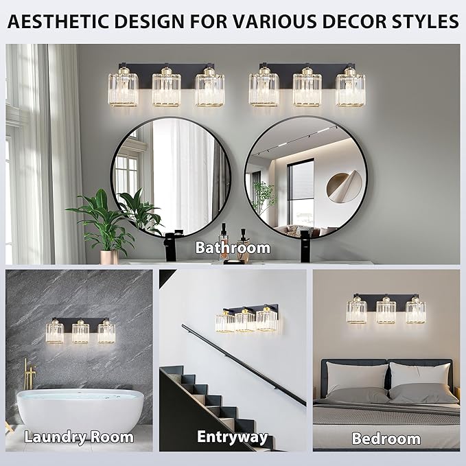 Bathroom Vanity Light Fixtures Over Mirror - Image 6