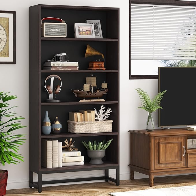 Tribesigns Tall Bookcase and Bookshelf, 70.8” Large Bookcases Organizer - Image 3
