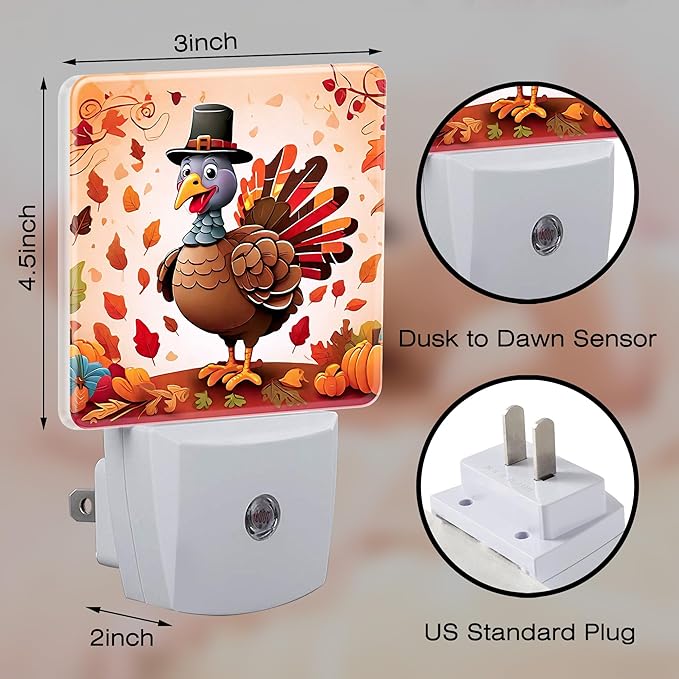 Cute Cartoon Turkey Night Light - Image 2