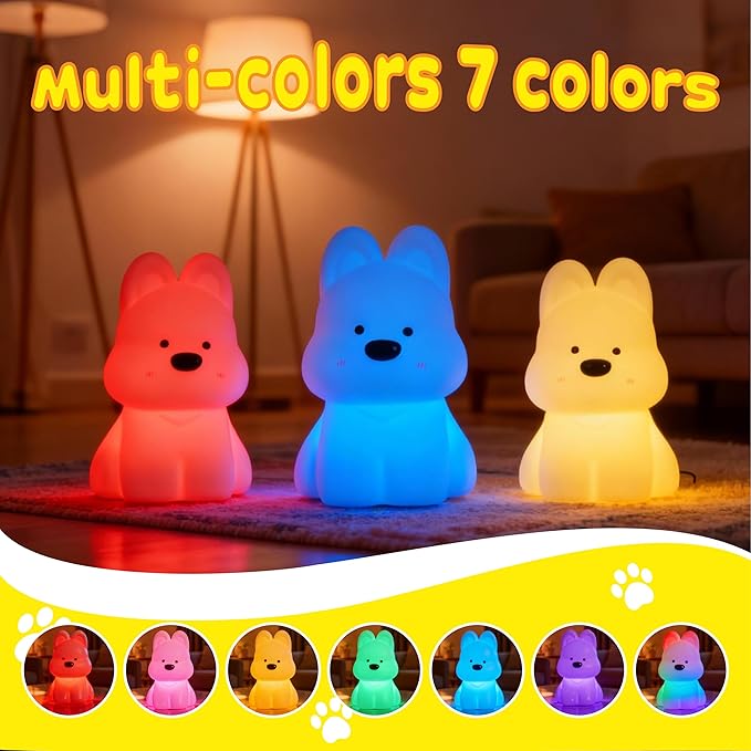 Dog Night Light, Touch Activated Pat Lamp - Image 2