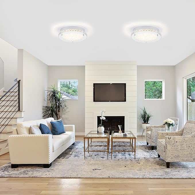 LED Ceiling Light, Auffel Minimalist Modern 11-Inch Surface Flush Mount Light - Image 9