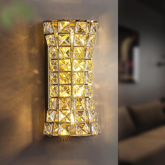 Crystal Wall Sconces, Modern Wall Light Fixtures by KaiyuanLight