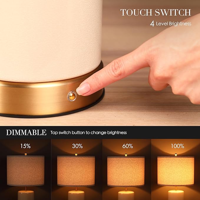 O’Bright Dune - Battery Powered Table Lamp, Rechargeable Cordless Ceramic Lamp - Image 3