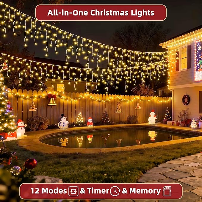 810 LED Christmas Lights Outdoor 82FT - Image 3