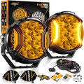 Auxbeam V-Ultra Series LED Round Light Pods, 5 Inch 172W Offroad Driving Side by Auxbeam