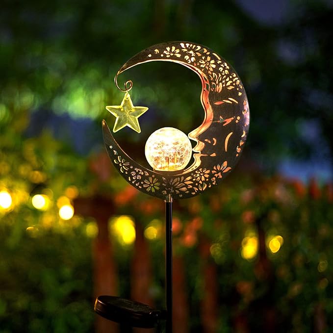 Solar Lights Outdoor Decor Moon Lantern - Image 8