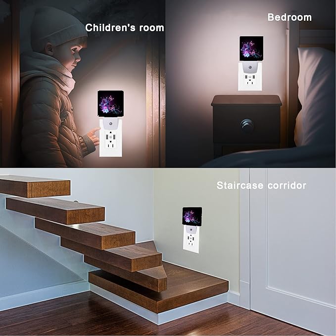 Butterfly Night Light, Fantasy Butterflies Fairy Plug in Night Lights 0.5W - Image 5