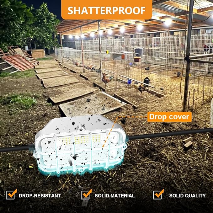100ft LED Construction String Lights, Super Bright 300W 30000LM Waterproof IP67 - Image 3