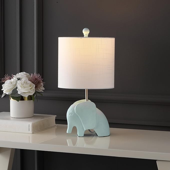 JONATHAN Y JYL1143B 17.5" Bohemian Elephant Table Lamp - Image 6