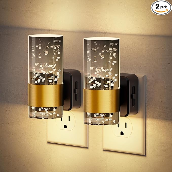 JandCase Night Lights Plug into Wall, 2 Pack Automatic LED Night Light by JandCase