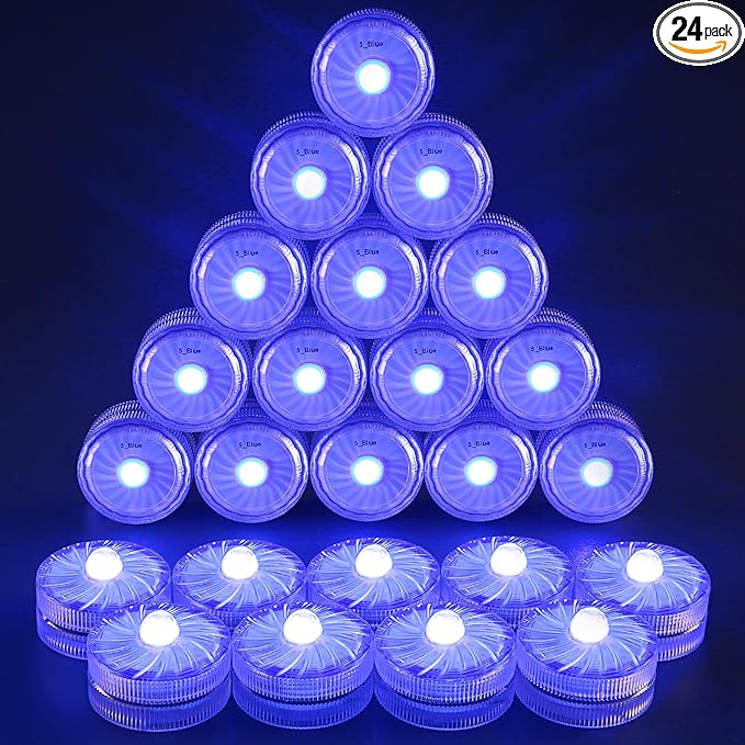 HL Submersible LED Light, 100 Hours Waterproof Flameless Led Lights Battery by HLHappinessLight