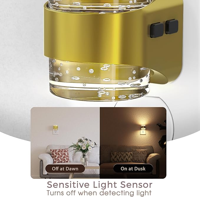 Briignite LED Night Light Plug into Wall, Dimmable Night Light - Image 4