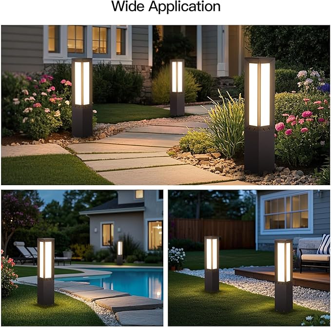 Solar Pathway Light, 31.5" Landscape Path Lights Outdoor Waterproof, Aluminum - Image 7