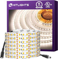 HitLights White LED Strip Lights 4000K, 16.4ft High Density 12V Tape Light by HitLights