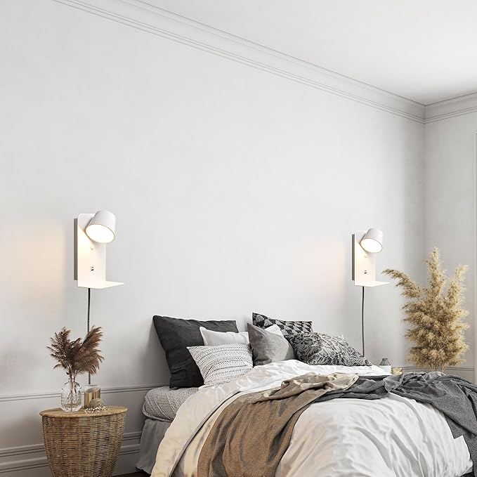 Modern LED Plug in Wall Sconce, Dimmable Wireless Wall Light Fixtures - Image 3