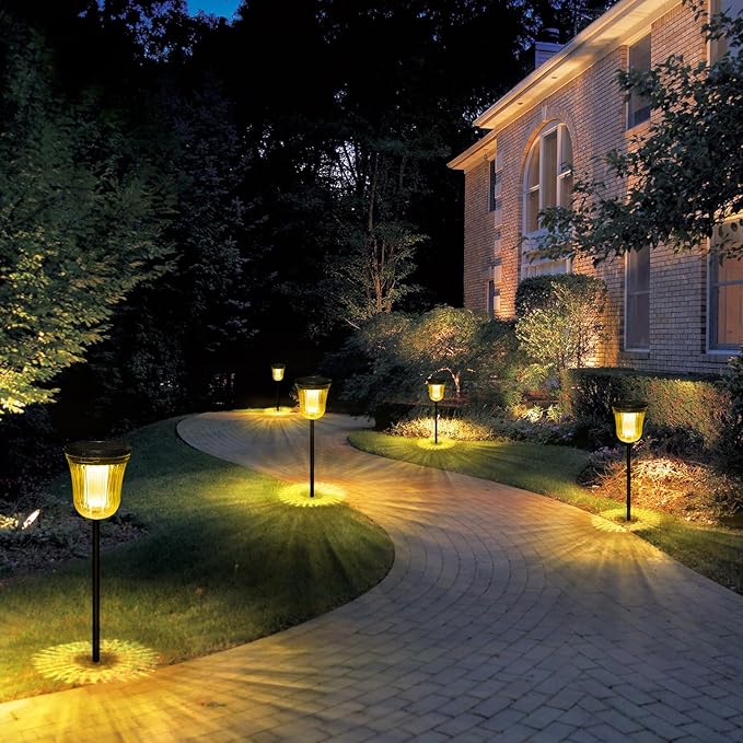 Solar Pathway Lights Outdoor, Solar Lights Outdoor Waterproof IP65, 200 LM Auto - Image 6